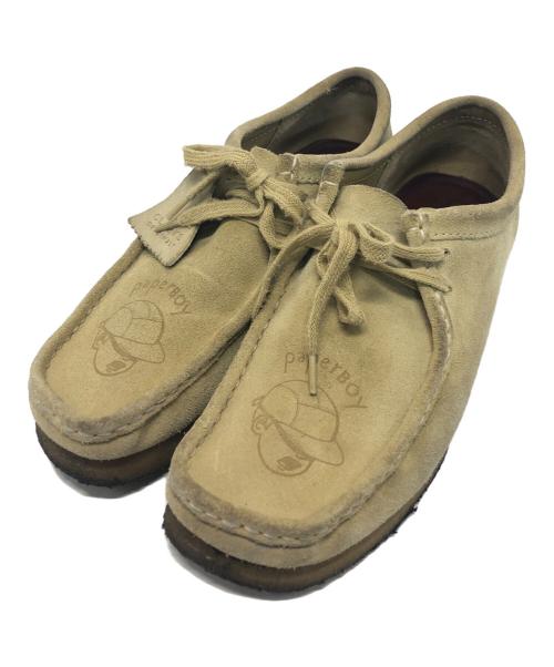 CLARKS（クラークス）CLARKS (クラークス) BEAMS (ビームス) paper boy 別注ワラビーシューズ ベージュ サイズ:26.5ｃｍの古着・服飾アイテム