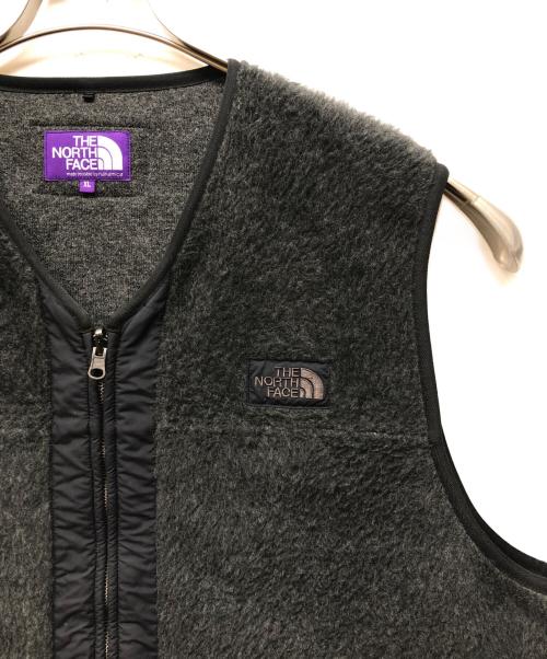 THE NORTHFACE PURPLELABEL（ザ・ノースフェイス パープルレーベル）THE NORTHFACE PURPLELABEL (ザ・ノースフェイス パープルレーベル) PLAS WOOL FLEECE FIELD VEST グレー サイズ:XLの古着・服飾アイテム