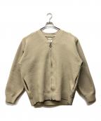 nanamicaナナミカ）の古着「5G Zip Cardigan」｜ベージュ