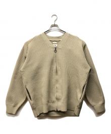 nanamica（ナナミカ）の古着「5G Zip Cardigan」｜ベージュ