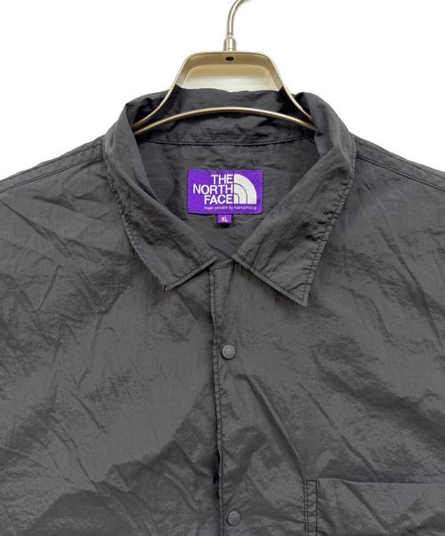 THE NORTHFACE PURPLELABEL（ザ・ノースフェイス パープルレーベル）THE NORTHFACE PURPLELABEL (ザ・ノースフェイス パープルレーベル) Nylon Taffeta Field S/S Shirt グレー サイズ:XLの古着・服飾アイテム