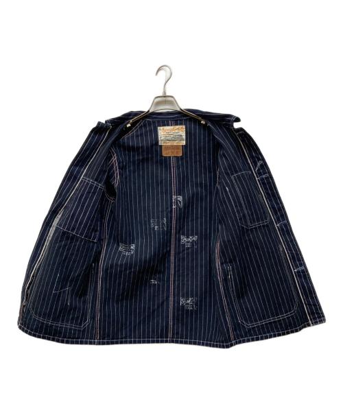 SUGAR CANE（シュガーケーン）SUGAR CANE (シュガーケーン) Lot485 ウォバッシュストライプカバーオール インディゴ サイズ:36の古着・服飾アイテム