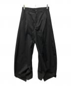 Knuth Marfクヌースマーフ）の古着「slit deformed pants」｜ブラック