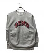 Championチャンピオン）の古着「REVERSE WEAVE クルーネックスウェット」｜グレー×レッド