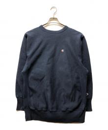 Champion（チャンピオン）の古着「REVERSE WEAVE クルーネックスウェット」｜ネイビー