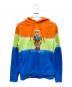 POLO RALPH LAUREN（ポロ・ラルフローレン）の古着「Poloベア プリントフーディ」｜オレンジ×ブルー