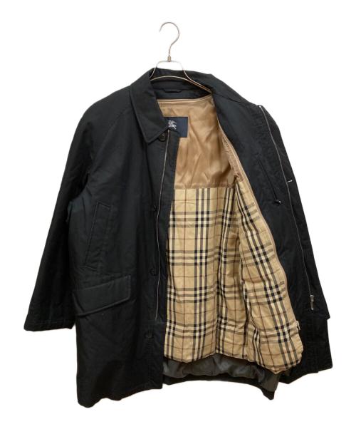 BURBERRY LONDON（バーバリーロンドン）BURBERRY LONDON (バーバリーロンドン) ライナー付き中綿ステンカラーコート ブラック サイズ:Ｌの古着・服飾アイテム