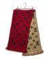 LOUIS VUITTON (ルイ ヴィトン) エシャルプ・ロゴマニア デュオ マフラー レッド×ベージュ：45000円