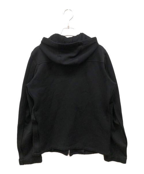 COMME des GARCONS HOMME（コムデギャルソン オム）COMME des GARCONS HOMME (コムデギャルソン オム) 縮絨ジップアップパーカー ブラック サイズ:XSの古着・服飾アイテム