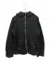 COMME des GARCONS HOMME（コムデギャルソン オム）の古着「縮絨ジップアップパーカー」｜ブラック