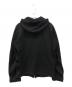 COMME des GARCONS HOMME (コムデギャルソン オム) 縮絨ジップアップパーカー ブラック サイズ:XS：20000円