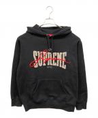 SUPREMEシュプリーム）の古着「22SS Embroidered Chenille Hooded Sweatshirt」｜ブラック