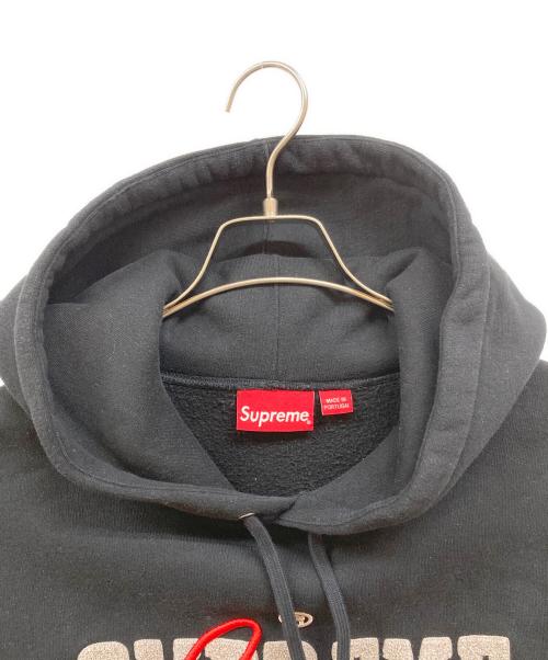 SUPREME（シュプリーム）Supreme (シュプリーム) 22SS Embroidered Chenille Hooded Sweatshirt ブラック サイズ:Ｍの古着・服飾アイテム
