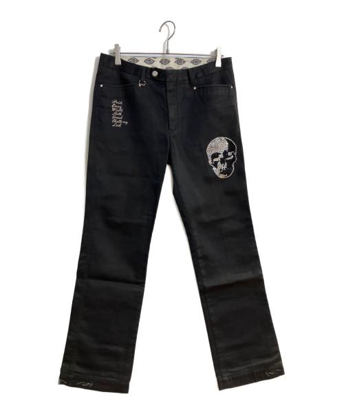 Dickies（ディッキーズ）Dickies (ディッキーズ) JWYED (ジェイド) スワロフスキーカスタムワークパンツ ブラック サイズ:32の古着・服飾アイテム