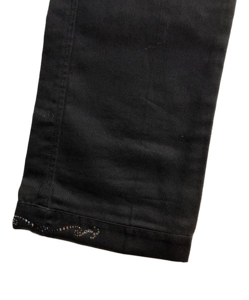 Dickies（ディッキーズ）Dickies (ディッキーズ) JWYED (ジェイド) スワロフスキーカスタムワークパンツ ブラック サイズ:32の古着・服飾アイテム