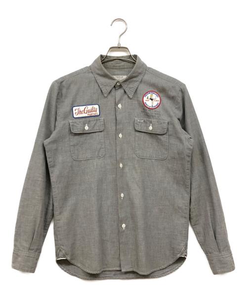 WACKO MARIA（ワコマリア）WACKO MARIA (ワコマリア) ワッペンワークシャツ グレー サイズ:Sの古着・服飾アイテム