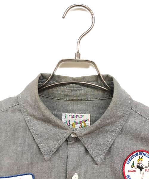WACKO MARIA（ワコマリア）WACKO MARIA (ワコマリア) ワッペンワークシャツ グレー サイズ:Sの古着・服飾アイテム
