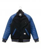 BEDWIN &THE HEARTBREAKERSベドウィンアンドザ ハートブレイカーズ）の古着「スタジャン」｜ブラック×ブルー