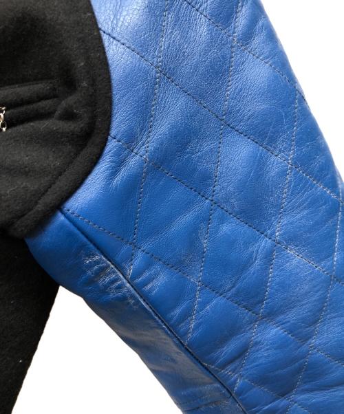 BEDWIN &THE HEARTBREAKERS（ベドウィンアンドザ ハートブレイカーズ）BEDWIN &THE HEARTBREAKERS (ベドウィンアンドザ ハートブレイカーズ) スタジャン ブラック×ブルー サイズ:3の古着・服飾アイテム