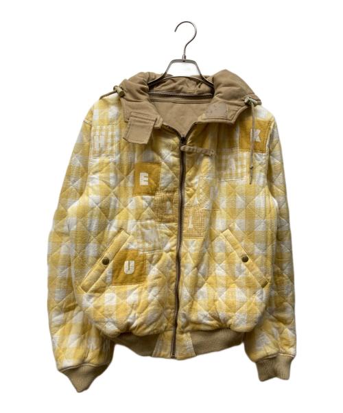 KARL HELMUT（カールヘルム）KARL HELMUT (カールヘルム) パッチワークフーデッドジャケット ベージュ サイズ:Mの古着・服飾アイテム