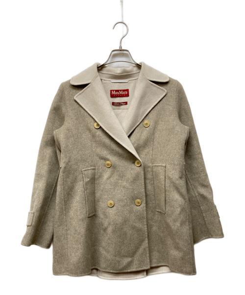 Max Mara Studio（マックスマーラ ストゥディオ）MAX MARA STUDIO (マックスマーラ ストゥディオ) VERNICE Pコート ベージュ サイズ:40の古着・服飾アイテム