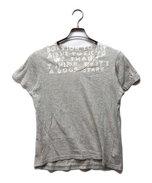 Maison Margiela（メゾンマルジェラ）Maison Margiela (メゾンマルジェラ) ここのえ期 エイズTシャツ グレー サイズ:Sの古着・服飾アイテム