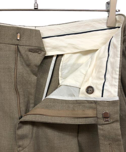 BROOKS BROTHERS（ブルックスブラザーズ）BROOKS BROTHERS (ブルックスブラザーズ) ツータックウールスラックス ベージュ サイズ:記載無し（実寸サイズをご確認ください）の古着・服飾アイテム