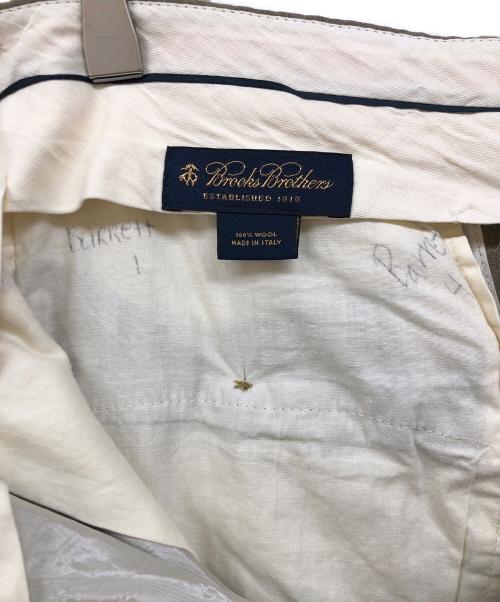 BROOKS BROTHERS（ブルックスブラザーズ）BROOKS BROTHERS (ブルックスブラザーズ) ツータックウールスラックス ベージュ サイズ:記載無し（実寸サイズをご確認ください）の古着・服飾アイテム