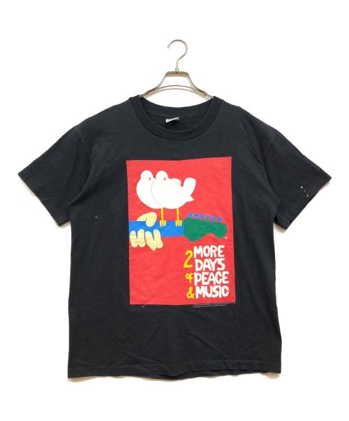 GEM Great Enterainment Merchandise（グレートエンターテイメントマーチャンダイズ）GEM Great Enterainment Merchandise (グレートエンターテイメントマーチャンダイズ) Woodstock Tシャツ ブラック サイズ:XLの古着・服飾アイテム