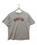 Championチャンピオン）の古着「プリンストンカレッジロゴTシャツ」｜グレー