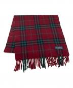 BURBERRY LONDONバーバリーロンドン）の古着「カシミヤタータンチェックマフラー」｜レッド