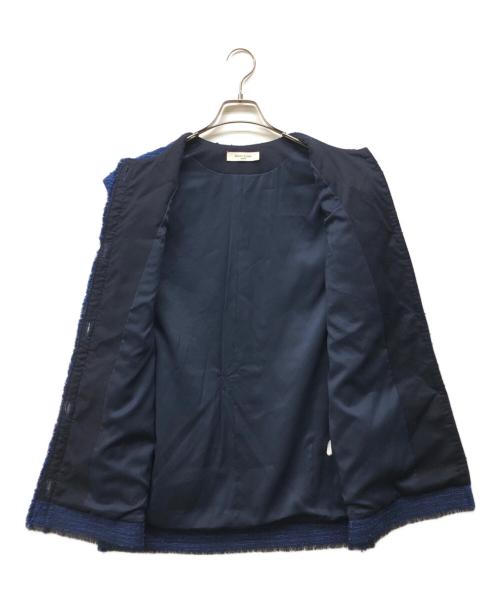Demi-Luxe Beams（デミルクス ビームス）Demi-Luxe BEAMS (デミルクス ビームス) カラーツイードジレ ブルー サイズ:36の古着・服飾アイテム