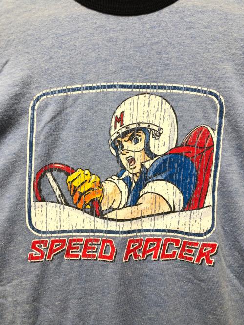 TNT（ティーエヌティー）TNT (ティーエヌティー) SPEED RACER リンガーTシャツ ブルー サイズ:Lの古着・服飾アイテム