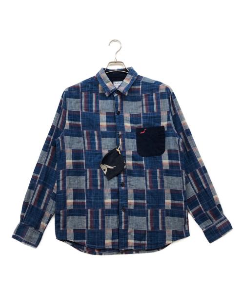 BLUE TRICK（ブルートリック）blue trick (ブルートリック) 台衿シャツ ブルー サイズ:3の古着・服飾アイテム