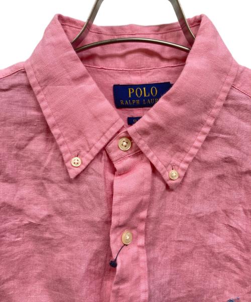POLO RALPH LAUREN（ポロ・ラルフローレン）POLO RALPH LAUREN (ポロ・ラルフローレン) リネンシャツ ピンク サイズ:Ｍ 未使用品の古着・服飾アイテム