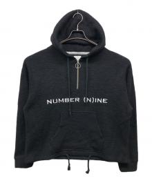 NUMBER (N)INE（ナンバーナイン）の古着「ハーフジップフリースパーカー」｜ブラック