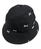 WTAPSダブルタップス）の古着「クロスボーン刺繍バケットハット」｜ブラック