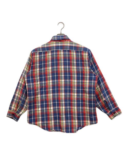 big mac（ビッグマック）BIG MAC (ビッグマック) ヴィンテージヘビーネルシャツ ブルー サイズ:Lの古着・服飾アイテム