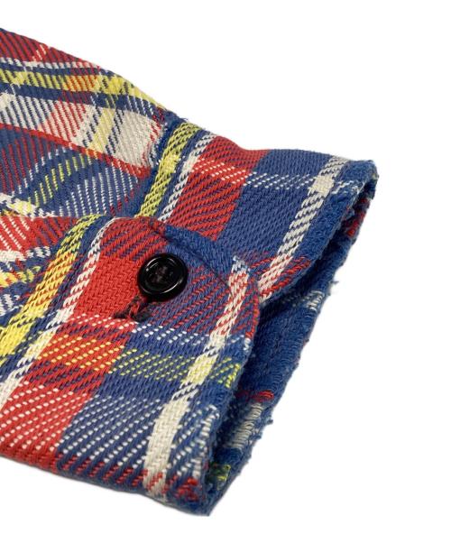 big mac（ビッグマック）BIG MAC (ビッグマック) ヴィンテージヘビーネルシャツ ブルー サイズ:Lの古着・服飾アイテム