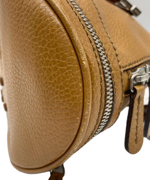 TOD'S（トッズ）TOD'S (トッズ) ミニボストンバッグ ブラウンの古着・服飾アイテム