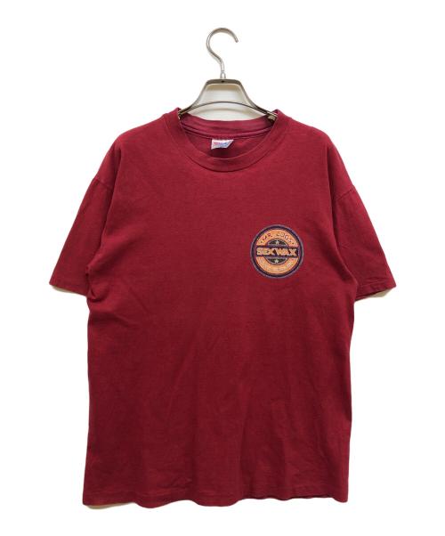 Hanes（ヘインズ）Hanes (ヘインズ) 90s プリントtシャツ レッド サイズ:Mの古着・服飾アイテム