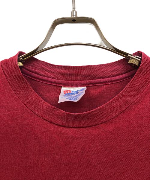 Hanes（ヘインズ）Hanes (ヘインズ) 90s プリントtシャツ レッド サイズ:Mの古着・服飾アイテム