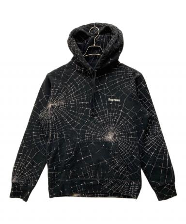 美品 Supreme シュプリーム Chenille Script Hooded Sweatshirt ロゴ 裏起毛 スウェットパーカー Sサイズ ブラック メンズ 古着 中古 USED 中古・古着通販】Supreme (シュプリーム) 16AW Spider Web Hooded