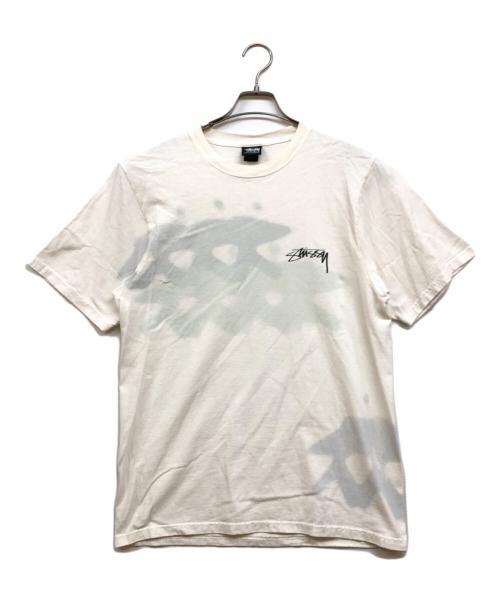 stussy（ステューシー）stussy (ステューシー) サーフマン フェードプリントtシャツ ホワイト サイズ:Sの古着・服飾アイテム
