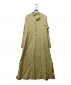 AURALEEオーラリー）の古着「FINX TWILL STAND COLLAR」｜イエロー