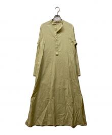 AURALEE（オーラリー）の古着「FINX TWILL STAND COLLAR」｜イエロー