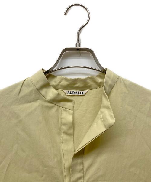 AURALEE（オーラリー）AURALEE (オーラリー) FINX TWILL STAND COLLAR イエローの古着・服飾アイテム