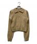 AURALEE（オーラリー）の古着「BRUSHED SUPER KID MOHAIR KNIT SHORT POLO」｜ベージュ