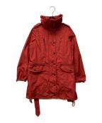 BURBERRY LONDONバーバリーロンドン）の古着「メガチェックライナー ナイロンジャケット」｜レッド