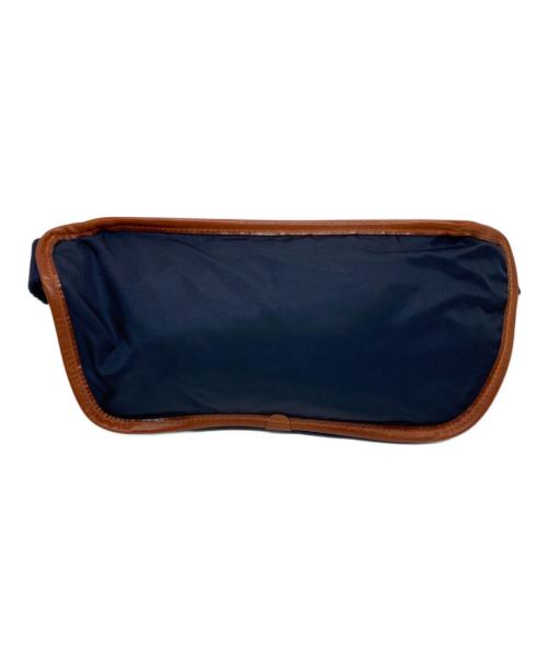 Felisi（フェリージ）Felisi (フェリージ) ナイロンレザークロスボディバッグ ブラウン×ネイビーの古着・服飾アイテム